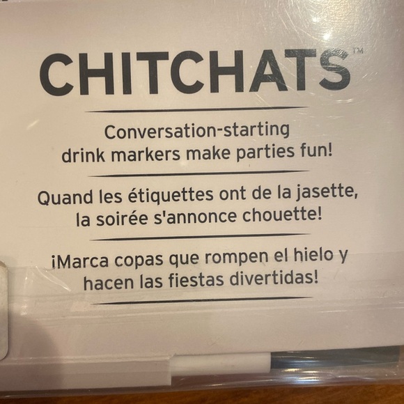 NIP Fred Chit Chats 96 Drink Markers 2 Packages w/ Markers Conversation Starter - Picture 9 of 10